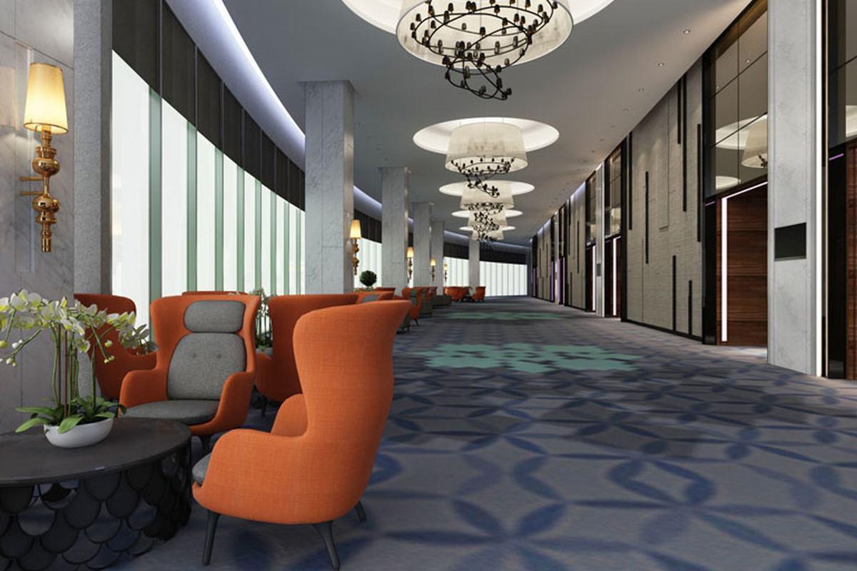 Le Meridien Putrajaya Ngoại thất bức ảnh 3D interior rendering of a hotel lobby